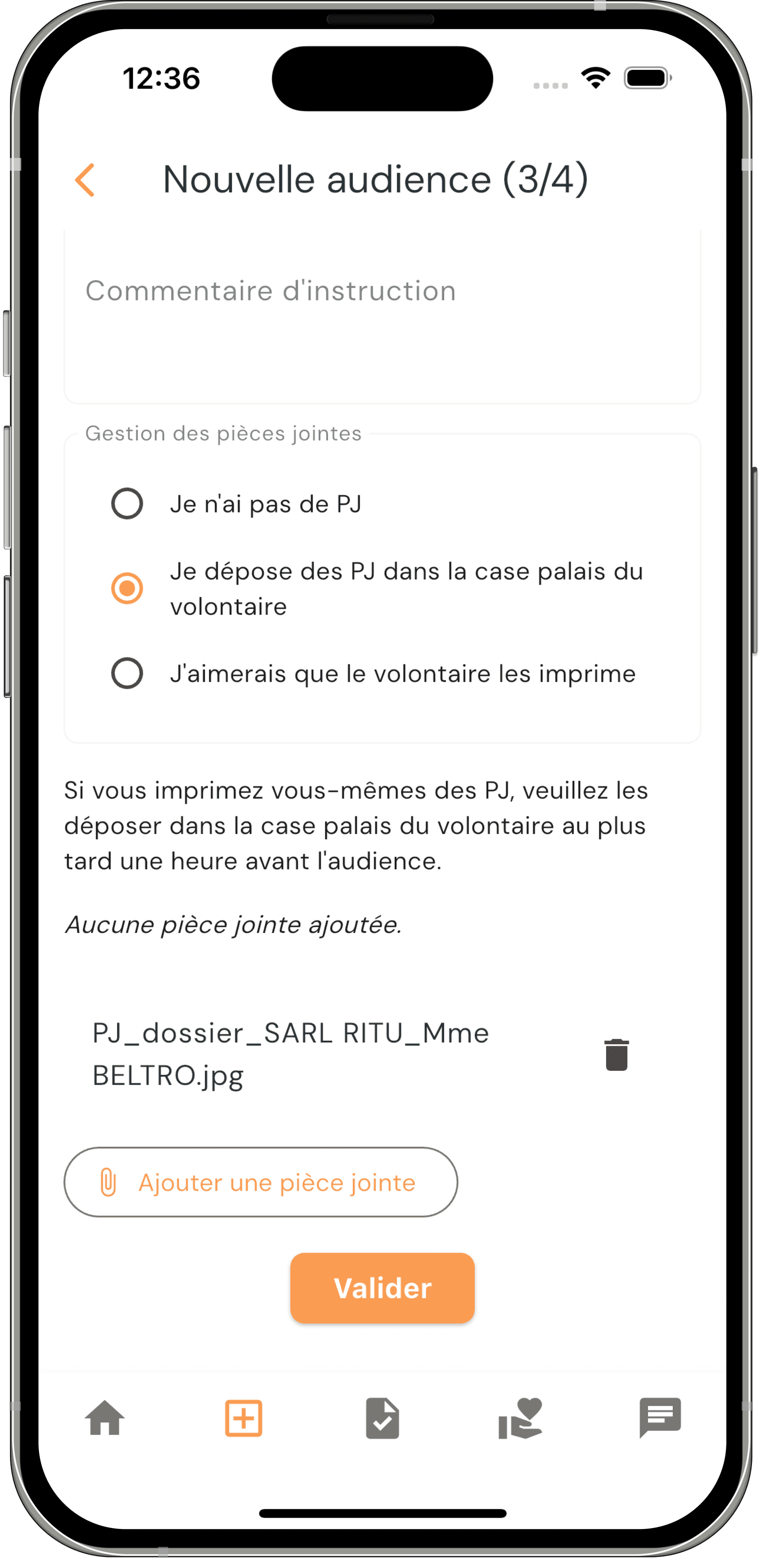 Communiquer une pièce