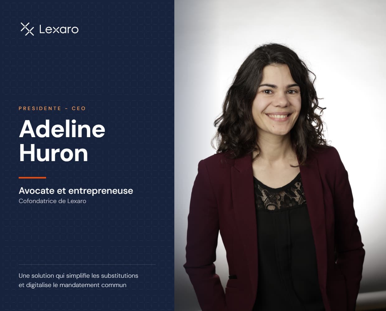 Adeline Huron : Avocate et entrepreneuse